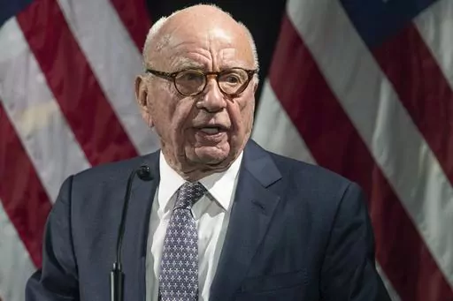 Rupert Murdoch introduces Secretary of State Mike Pompeo during the Herman Kahn Award Gala on Oct. 30, 2019, in New York. Attorneys defending Fox in a defamation case related to false claims about the 2020 election withheld critical information about the role company founder Murdoch played at Fox News, a revelation that angered the judge when it came up at a hearing Tuesday, April 11, 2023. (AP Photo/Mary Altaffer, File)