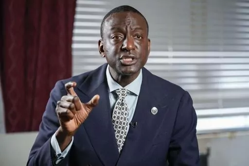 New York City Council candidate Yusef Salaam speaks during an interview with The Associated Press, Wednesday, May 24, 2023, in New York. (AP Photo/Mary Altaffer, File)
