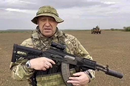 In this image from video provided by the Razgruzka_Vagnera telegram channel on Monday, Aug. 21, 2023, Yevgeny Prigozhin, the owner of the Wagner Group military company speaks to a camera at an unknown location. The final two months of Yevgeny Prigozhin's life are shrouded in mystery. When the Russian mercenary leader staged a mutiny against the country's military in June, President Vladimir Putin decried it as “treason” and vowed punishment. But then he cut a a deal not to prosecute the chie