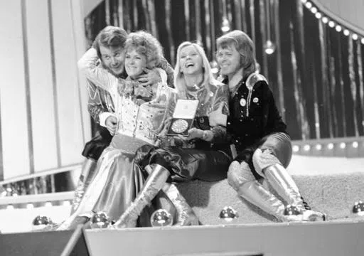 Swedish pop group ABBA celebrate winning the 1974 Eurovision Song Contest on stage at the Brighton Dome in England with their song Waterloo, April 6, 1974. The 68th Eurovision Song Contest is taking place in May in Malmö, Sweden. It will see acts from 37 countries vie for the continent’s pop crown. Founded in 1956, Eurovision is a feelgood extravaganza that strives to banish international strife and division. It’s known for songs that range from anthemic to extremely silly, often with elabo