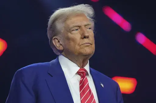 President-elect Donald Trump speaks at AmericaFest on Sunday, Dec. 22, 2024, in Phoenix. (AP Photo/Rick Scuteri, File)