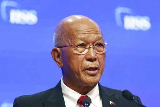 Philippine Secretary of National Defense Delfin Lorenzana speaks during the fifth plenary session of the 18th International Institute for Strategic Studies (IISS) Shangri-la Dialogue, an annual defense and security forum in Asia, in Singapore on June 2, 2019. Former Defense Secretary Delfin Lorenzana said he cancelled the 12.7 billion-peso ($227 million) deal to acquire the Mi-17 helicopters last month in a decision that was approved by then-President Rodrigo Duterte before his six-year term end