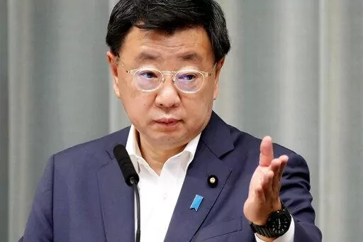 Japan's Chief Cabinet Secretary Hirokazu Matsuno speaks at a press conference at the prime minister's office in Tokyo Friday, July 22, 2022. Japan's Cabinet on Friday formally decided to hold a state funeral on Sept. 27 for the assassinated former Prime Minister Shinzo Abe, amid national debate over the plan which some criticize an attempt to glorify a divisive political figure. (Kyodo News via AP)