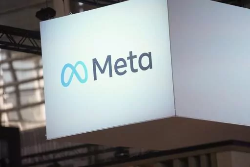 The Meta logo is seen at the Vivatech show in Paris, France, June 14, 2023. Instagram and Facebook's parent company Meta is adding new parental supervision tools and privacy features to its platforms beginning Tuesday, June 27. The changes come as social media companies face increased scrutiny over how they impact teens' mental health. (AP Photo/Thibault Camus, File)