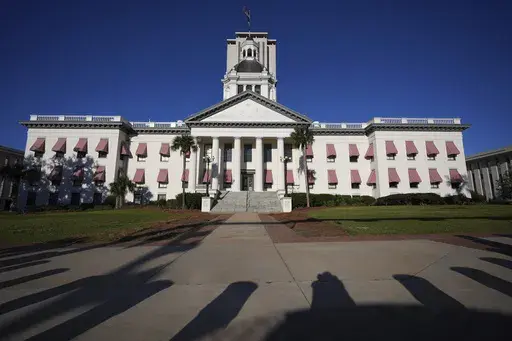 The Old Florida Capitol is seen with the tower of the current Florida Capitol rising behind, during a legislative session in Tallahassee, Fla., March 6, 2025. (AP Photo/Rebecca Blackwell, File)