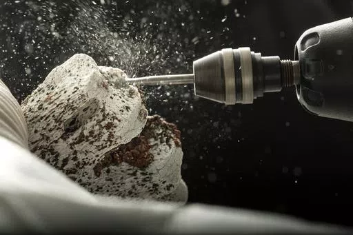 This photo provided by the University of Copenhagen in January 2024 shows the process of ancient DNA extraction at the Lundbeck Foundation GeoGenetics Center in Copenhagen. According to research published Wednesday, Jan. 10, 2024, in the journal Nature, ancient DNA helps explain why northern Europeans have a higher risk of multiple sclerosis than other ancestries: It’s a genetic legacy of horseback-riding cattle herders who swept into the region about 5,000 years ago. (Mikal Schlosser/Universi