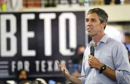 Beto O'Rourke, Democratic candidate for Texas governor, speaks during a town hall meeting at the McAllen Creative Incubator Tuesday, June 7, 2022, in McAllen,Texas. O'Rourke responded to a heckler Wednesday, Aug. 10, 2022, at a campaign stop in rural Mineral Wells, Texas, with an expletive after the gubernatorial candidate heard a cackled laugh while criticizing the ease in which the Uvalde elementary school gunman legally purchased an AR-15 style assault rifle. (Delcia Lopez/The Monitor via AP,