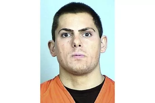 This booking photo released by Sherburne County Jail shows Anton Lazzaro. The formerly well-connected Republican donor goes on trial in Minnesota on Tuesday, March 21, 2023, on federal charges of sex trafficking minors. (Sherburne County Jail/Star Tribune via AP, File)