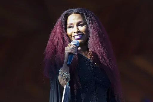 Chaka Khan performs during rehearsals for the annual Fourth of July Boston Pops Fireworks Spectacular in Boston on July 3, 2022. Apple announced Monday that the 10-time Grammy winner will take part in an audio experience called Time to Walk, a series designed to help people walk more often. (AP Photo/Michael Dwyer, File)