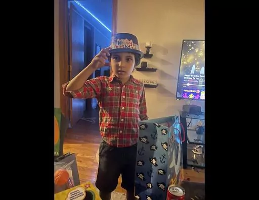 This undated photo provided on Mon., Oct. 16, 2023, by the Chicago chapter of the Council On American Islamic Relations, shows Wadea Al-Fayoume. A Palestinian-American woman seriously injured in a suspected hate crime that left her 6-year-old son dead in a suburb of Chicago is asking the public to “pray for peace” as she recuperates from her injuries. Hanaan Shahin issued a statement Tuesday through the Chicago chapter of the Council on American-Islamic Relations after meeting with the group